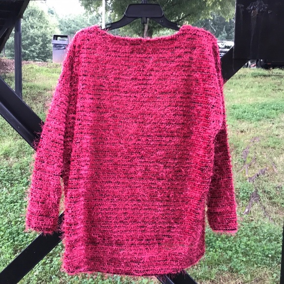 NWT Jones New York Eyelash Knit Scarlet Sweater S - Picture 5 of 10